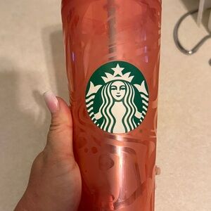 Starbucks Pink Tumbler with Iconic Logo